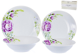 Набор столовой посуды 19 предметов OLAFF Земляника Феникс подарочная упаковка фарфор 000000000001197917