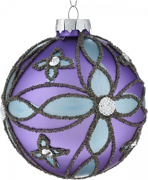 Елочное украшение Зимний закат Magic Time, 8 см, стекло 000000000001150989