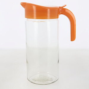 Кувшин 1,5л LARANGE АМФОРА ФРУКТЫ с крышкой Мандарин стекло 000000000001212044