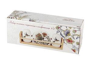 Набор соль+перец+салфетница 1/3 п/упBright Ornamental,ZF1905-21 000000000001193103