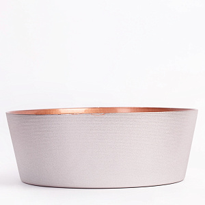 Салатник 21см GLASSCOM прямые бортики copper стекло 000000000001211820