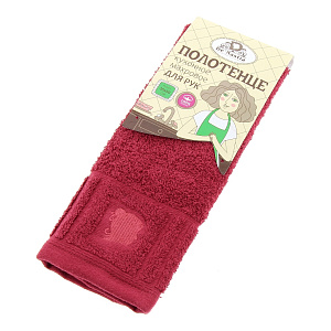 Полотенце кухонное DE'NASTIA 30х50см бордо 100%Хлопок D100005 000000000001118586