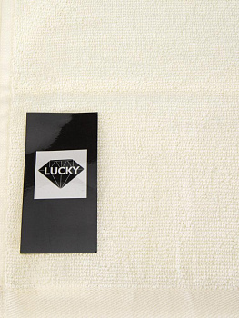 Полотенце махровое 30х60см LUCKY молочный хлопок 100% 000000000001225101