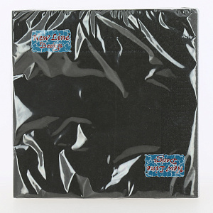 Салфетки бумажные 33х33см 20л 3 слоя NEW LINE DESIGN Черная тонированная 000000000001214924