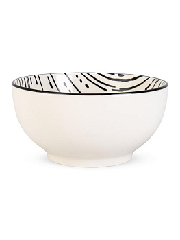 Салатник 14см 570мл ELRINGTON MILA ZANA белый/черный керамика 000000000001228505