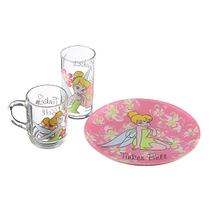 DISNEY Набор детской посуды 3 предмета LUMINARC Tinker Bell Color Child 000000000001119930