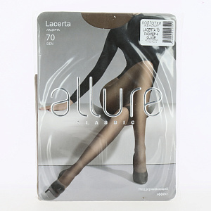 Колготки женские 70ден glase4 ALLURE Лацерта классические с усиленной верхней частью и укрепленным мыском 83% полиамид 17% эластан 000000000001201624