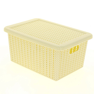 Корзина для хранения 28х19,5х14см ПОСУДА ЦЕНТР бежевый 000000000001177290