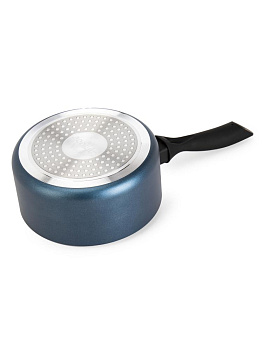 Набор посуды для приготовление 3 предмета (сковорода 24см/ковш 16см/крышка 24см) синий алюминий 000000000001229789