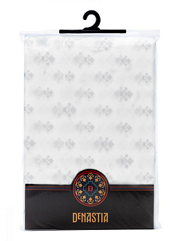 Шторка для ванной 180x200см DE'NASTIA Цветок серый пева 000000000001209076