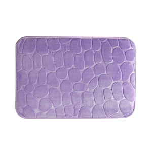 Коврик для ванной 40х60см LUCKY камни лиловый полиэстер 000000000001217275