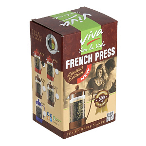 Френч-пресс 600мл VIVA - LONDON пластик 000000000001101012