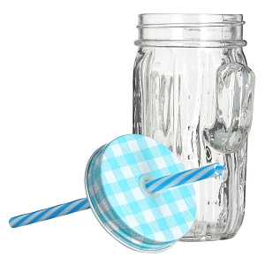 Кружка-банка 400мл Кактус стекло 000000000001170138