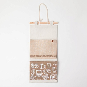 Кармашек текстильный Кружки 2 отделения 41х20см 4624841 000000000001200839