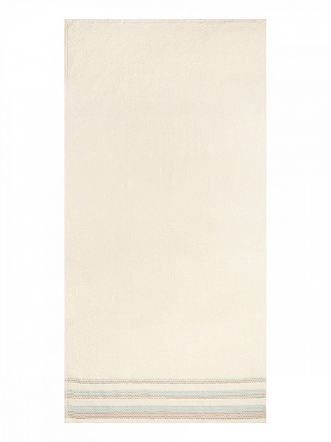 Полотенце махровое LUCKY Бордюр точки 450gsm 70x140 100% хлопок, молочный D100296 000000000001227639