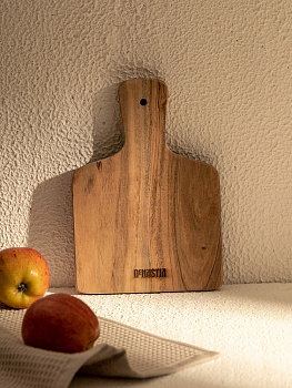 Доска универсальная 16x23x1,5см DE'NASTIA квадратная малая с ручкой акация 000000000001221811