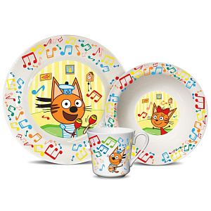 Набор посуды детский  фарфор Три кота  Нотки,КРС-820 000000000001193703
