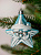 Набор новогодних украшений 4шт 8,5см Звезда нежно-голубой пластик 000000000001209033