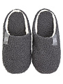 Тапочки домашние 44-45 мужские утепленные серый полиэстер/ПВХ 000000000001228796