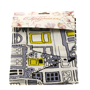 Полотенце кухонное Амстердамские коты, 40х50 см 000000000001185220