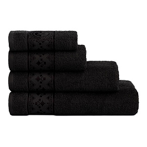 Полотенце 100х150см DE'NASTIA ТАЛИСМАН 1 черный хлопок-100% 000000000001215360