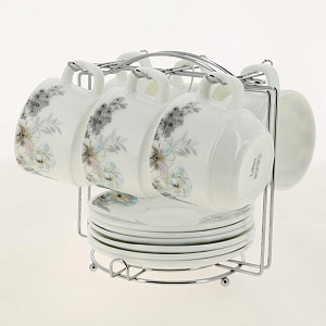 Набор чайный 12 предметов LADINA REGULAR металлическая подставка опал 3519 000000000001200739