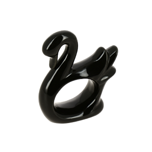 Фигура декоративная "Лебедь" черный керамика R011256 000000000001200374