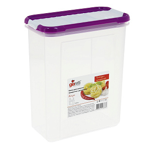 Банка для сыпучих продуктов Krupa Giaretti, 1.5л, пластик 000000000001153978
