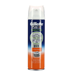 Пена для бритья Gillette Fusion ProGlide Sensitive Active Sport P&G, 250мл 000000000001128782
