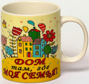 Кружка 350мл фарфор  NEW BONE CHINA  индивидуальная подарочная упаковка  МИЛЫЙ ДОМ Olaff 112-08050 000000000001197656