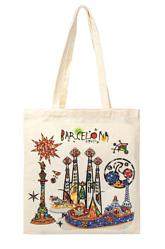 Сумка-шоппер 40х37см с принтом ST cotton 000000000001227180