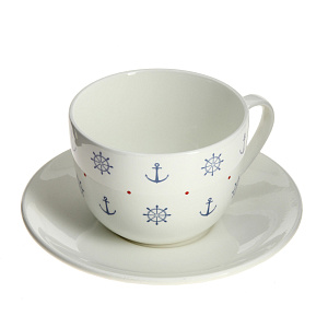 Чайная пара 370мл Якорь Кубаньфарфор 000000000001172250