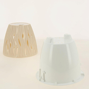 Кашпо со вставкой Вдохновение 1,6л цвет Пудровый артикул КШ-5406 пластик 000000000001194614