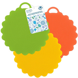 Щетка силиконовая d11см МУЛЬТИДОМ Волна для мытья посуды овощей и фруктов. Силикон 000000000001209470