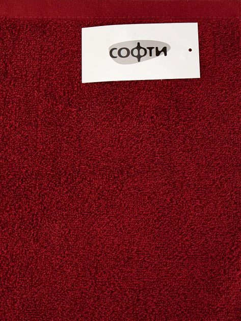 Полотенце махровое 50х90см СОФТИ Ринг темно-вишневый хлопок 100% 000000000001219606