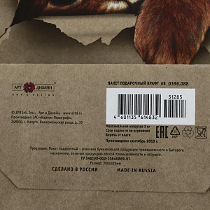 Сумка АРТ И ДИЗАЙН Крафт АВ бумажная 000000000001188938