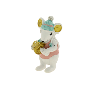 Декоративная фигурка Мышка с Грибом из полирезины / 8х3,5х4см арт.80062 000000000001191332