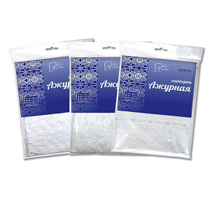 Скатерть 132х220см V-LINE ажурная микс пвх 000000000001087476