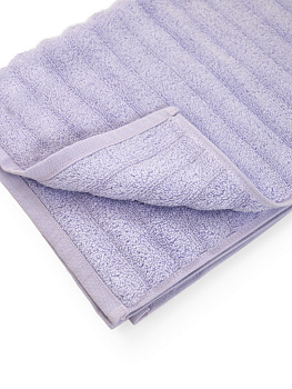 Полотенце махровое 70x130см DE'NASTIA Узкая Волна 500гр лавандовый хлопок 000000000001194307