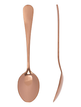 Набор чайныx ложек 2шт LUCKY Loft розовое золото нержавеющая сталь 000000000001212646