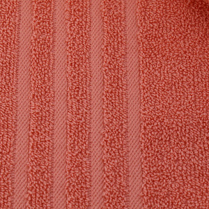 Полотенце махровое жаккард, 70х130 см, коралловыйD100076 000000000001195789