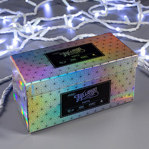 Гирлянда-Нить 10м 100LED LUAZON LIGHTING IP65 100LED 220В УМС белая нить свечение белое 000000000001207996