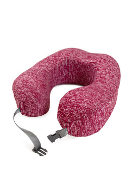 Подушка для путешествий DE'NASTIA 27х24x10см MEMORY (с эффектом памяти) бордовый T600046 000000000001200007