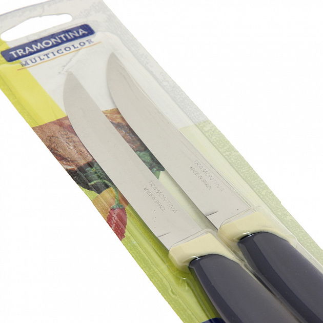 Нож кухонный 12,5см 2шт TRAMONTINA Multicolor синий с белым 000000000001162649