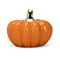 Фигура декоративная Тыква 10х7,5см оранжевая керамика