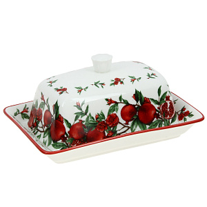 Масленка Гранаты Agness, 18х12х8 см 000000000001166370