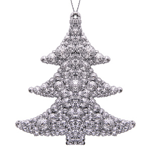 ДУ Елочка в серебре 9x9,5x0,9см 77888 000000000001179892