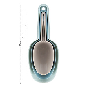 Набор совков кухонных 3шт пластик 000000000001220002