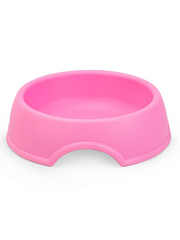 Миска для животных 14х4см одинарная в ассортименте полипропилен 000000000001229121