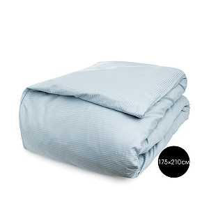 Пододеяльник 175х210см DE'NASTIA голубой сатин-страйп 3мм хлопок-100% 000000000001215565